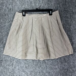 Marc O Polo Skirt Womens Large Tan‎ Pleated A-Line Short Lined Zipper Career